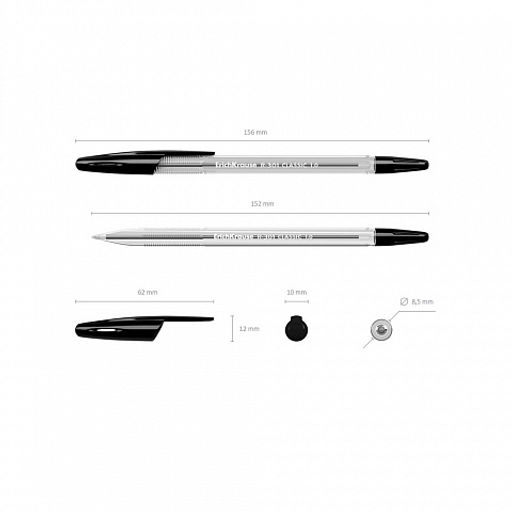 Цена за 24 шт. Набор из 4 ручек шариковых ErichKrause R-301 Stick Classic 1.0, цвет чернил: синий, черный, красный, зеленый (в пакете)