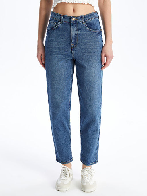 Mom Fit Kad?n Jean Pantolon