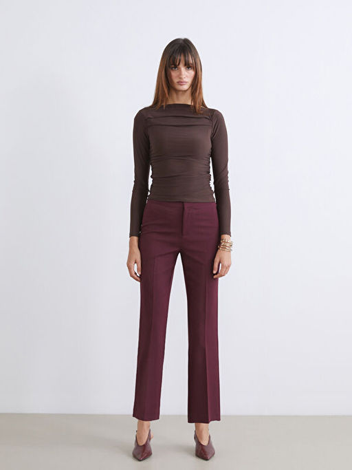 Kay?k Yaka B?zg?l? Bluz