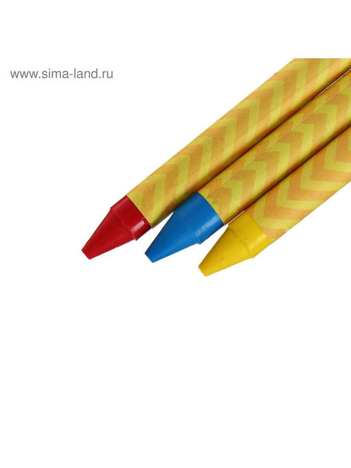 Мелки восковые Calligrata, цветные, 12 цветов, 93×8 мм