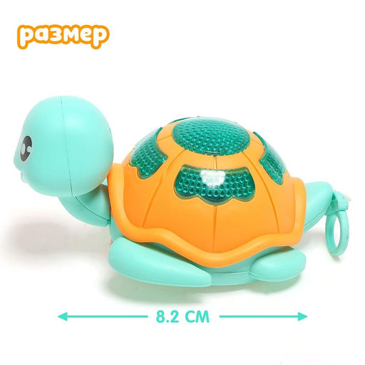 Игрушка заводная Черепаха, световые эффекты, цвета МИКС - Simaland фото 2