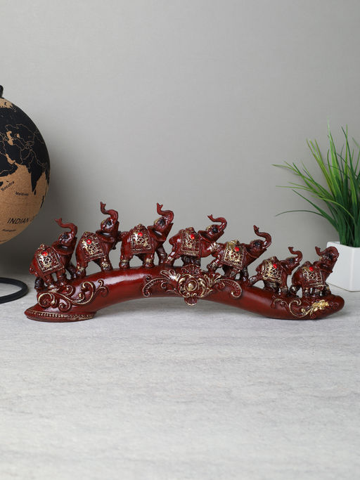 Статуэтка Слоны на бивне 12х32 см / QD5500 /уп 48/ - ГалеонТрейд фото 3