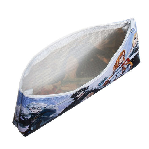 Пенал школьный на молнии Calligrata «Аниме», с рисунком, голубой