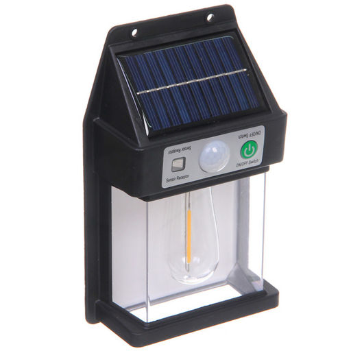 Фонарь садовый "Волшебство ночи" 16*10*4,5 см, на солнечной батарее (свеч., теплый белый) 1 LED, 3 реж., датчик движ.