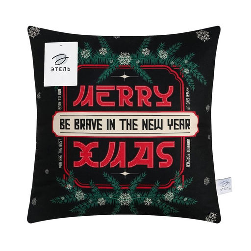 Подушка Этель Merry XMAS 40х40 см, 100% п/э, велюр  фото 5