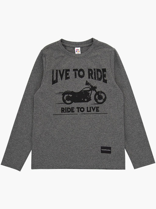 Лонгслив для мальчика подростка UD 7706 граф.меланж - Mini maxi фото 4