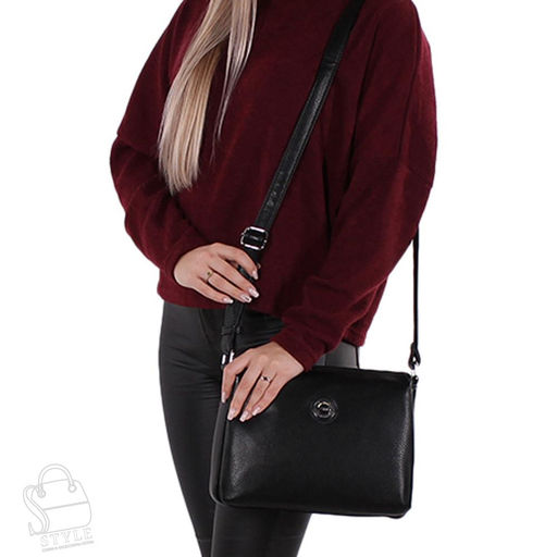 Сумка женская  1366-01 black Polina&Eiterou