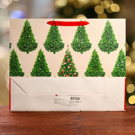 Пакет подарочный Ёлочки, ХL 50 х 40 х 15 см - Simaland фото 6