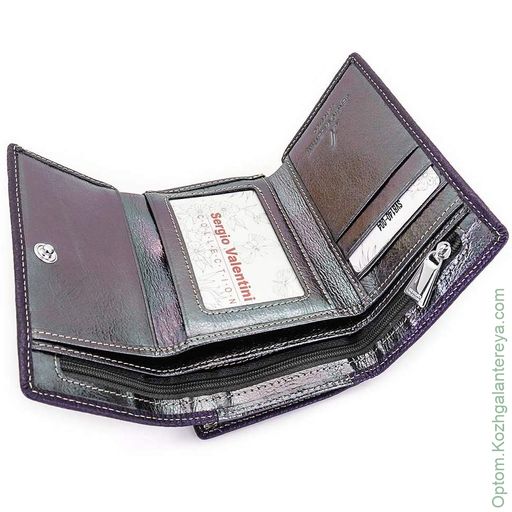 Маленький женский кожаный кошелек Sergio Valentini СВ 8140-004  фото 2