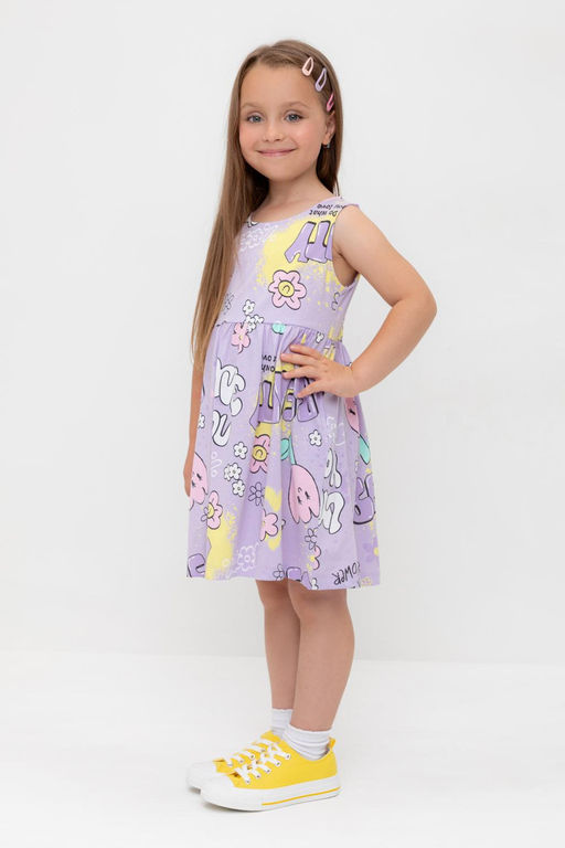 Crockid _ КР 5867/пастельно-лиловый,позитив к541 платье для дев  фото 4