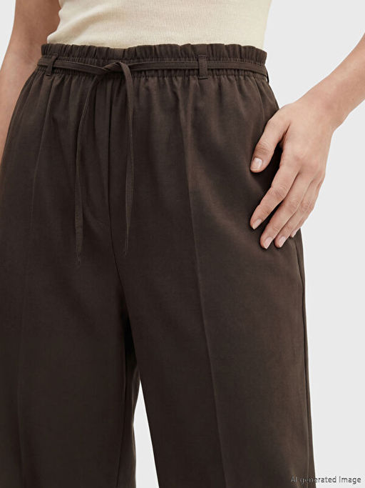 Beli Lastikli Geni? Pa?a Kad?n Pantolon