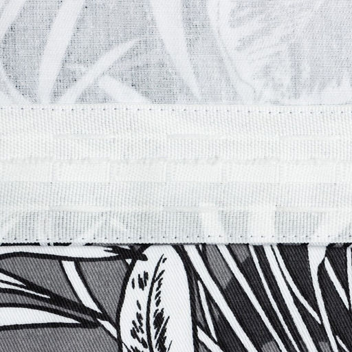 Шторы для кухни с подхватами Этель Palm leaves, 149×180 см, комплект - 2 шт.