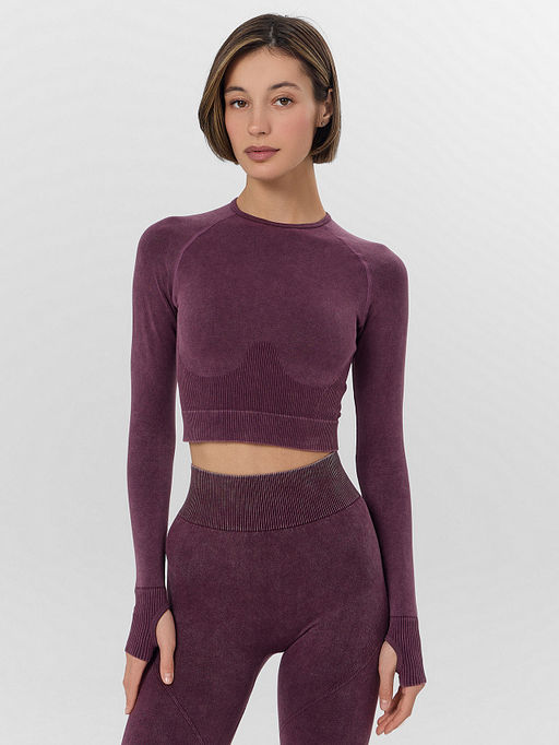 Джемпер женский для занятий спортом бордовый