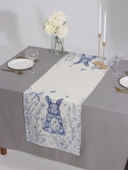 Дорожка на стол Этель «Кролик», 50×150 см, 100% хл, рогожка 160 г/м²
