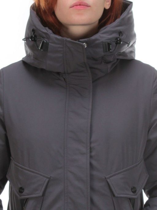 2062 DK. GRAY Пальто женское зимнее Parten (200 гр. холлофайбера)