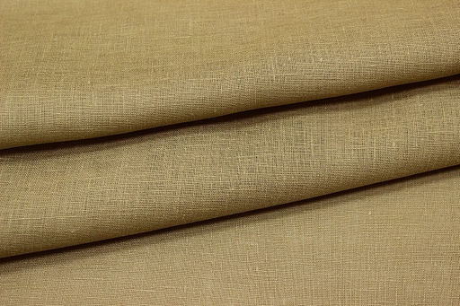 Лен сорочечный цв.Коричневый песок, ш.1.5м, лен-100%, 125гр/м.кв - Купава фото 2