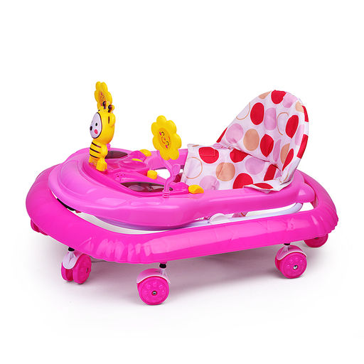 Ходунки "Пчелка и цветы" (цвет розовый)