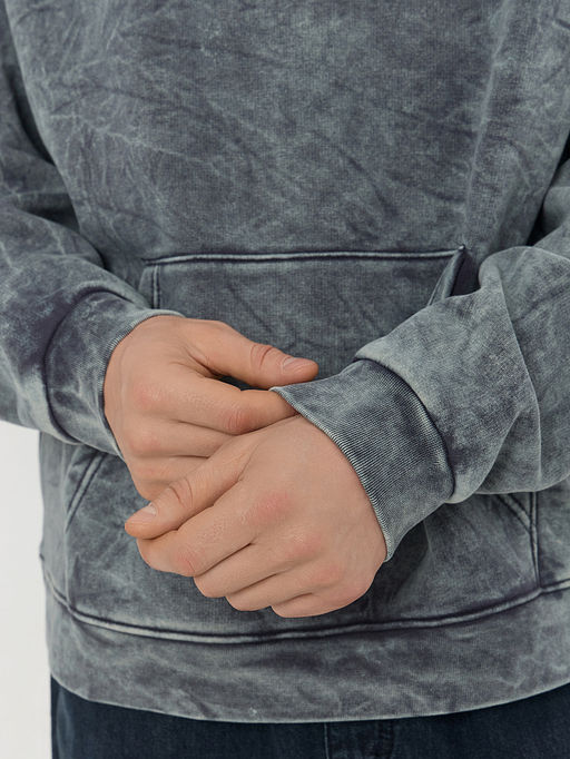 Теплое худи мужское серое с начесом - Mark formelle фото 5