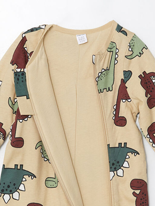 1.0 Tog Uzun Kollu Bask?l? Erkek Bebek Tulum