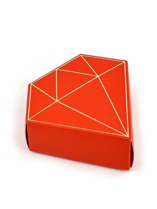 Цена за 5 шт. Коробка подарочная под бижутерию Красная, тиснение, 10?9?3.5 см