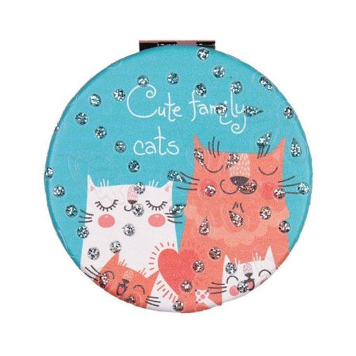 Зеркало карманное 7 см / GT358 /уп 50/300/ кожзам стразы - Галеонтрейд фото 11