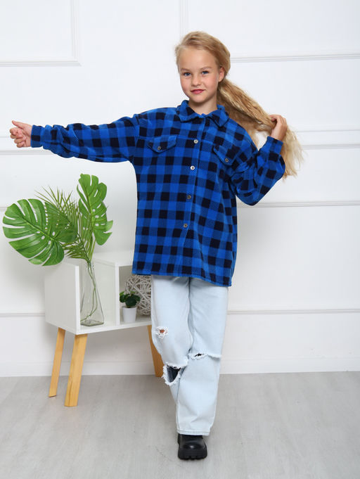 РБ013 Рубашка Мейн (синий) - Милаша фото 6