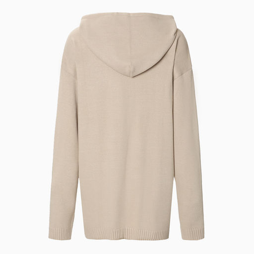Джемпер женский с капюшоном MIST, бежевый, onesize (44-48)
