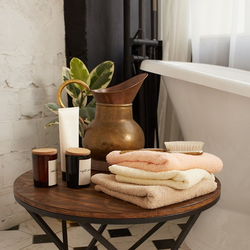 Полотенце махровое Экономь и Я 70х140 см, цвет персиковый мокко, 100% хлопок, 350 гр/м2  фото 7