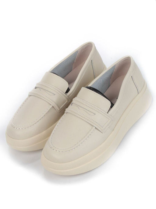 03-PDD171-2 BEIGE Полуботинки женские (натуральная кожа)