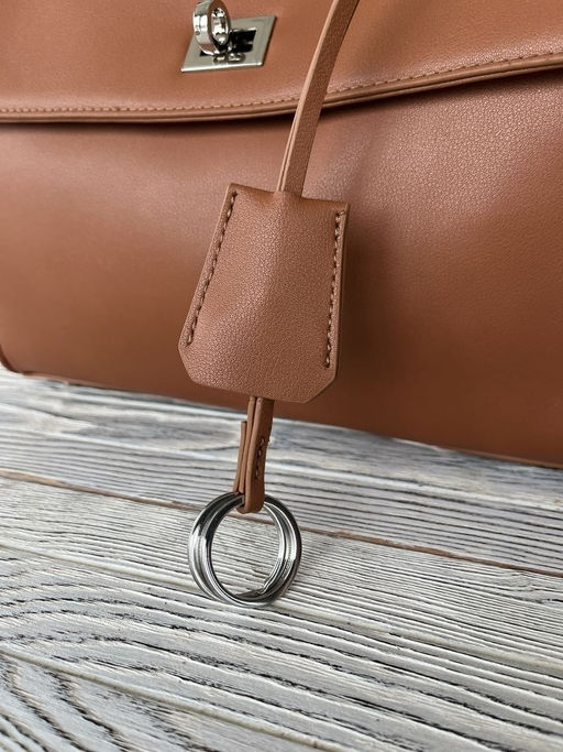 Женская кожаная сумка-портфель 8399-2 Рыжий - Sergio valentini фото 7