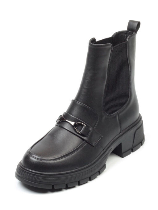 01-5251-1 BLACK Ботинки демисезонные (искусственная кожа, байка) - No name фото 22