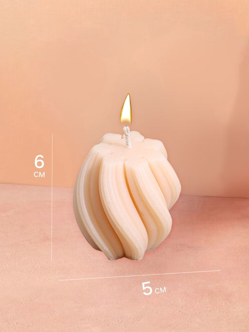 Свеча "Волнистые линии" 5х5х6 см, соевый воск МИКС