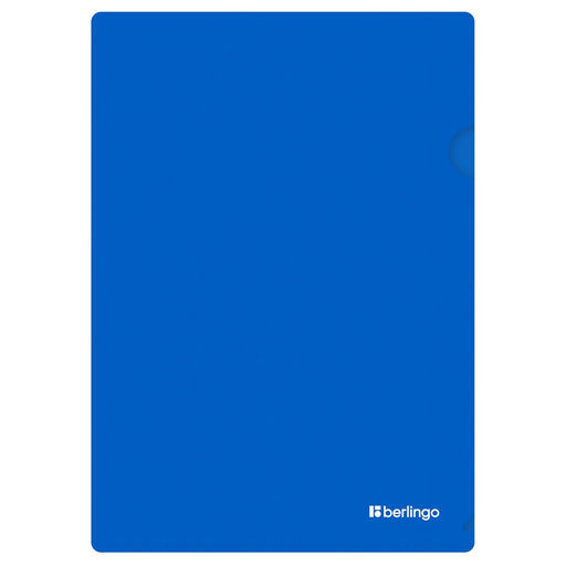 Цена за 2 шт. Папка-уголок Berlingo "Soft Touch" А4 0.2мм, синяя (LFp_A4981)