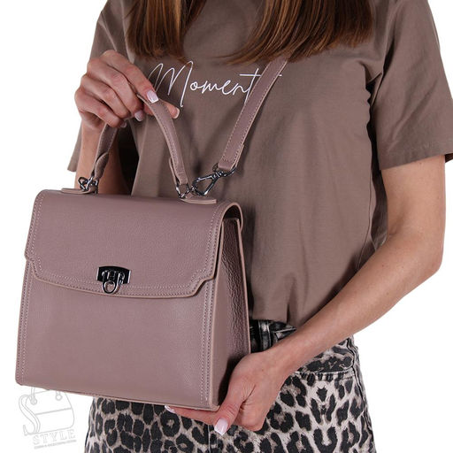 Сумка женская кожаная 1637Y apricot pink Polina&Eiterou/30 в Новосибирске