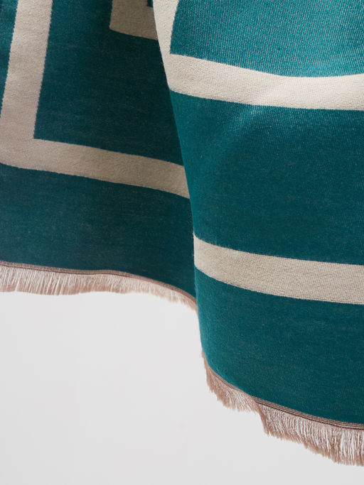 В составе шерсть и кашемир! теплый двусторонний палантин - Tantino фото 5