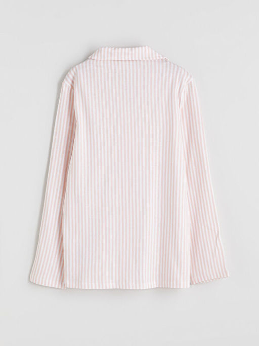 G?mlek Yaka K?z ?ocuk Pijama ?st