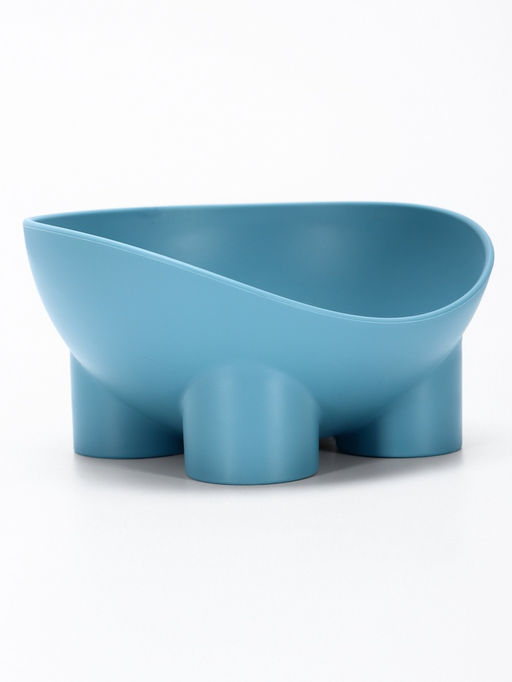 Миска для животных БЕГЕМОТ 0.3 л, Soft-touch, серо- голубой - Simaland фото 3