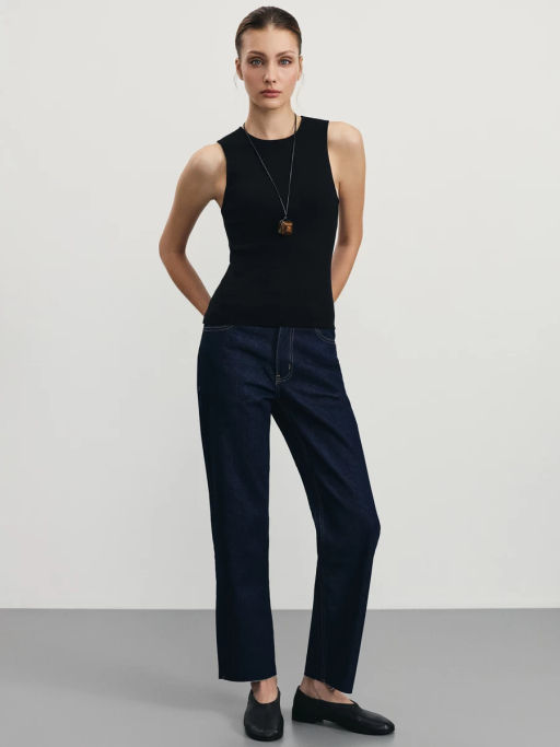 Джинсы straight укороченные / Zarina