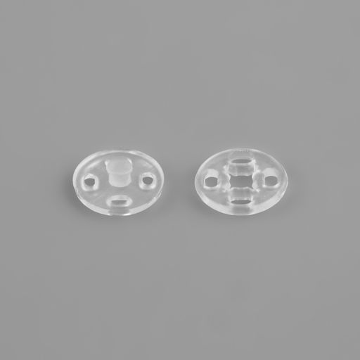 Цена за 3 шт. Кнопки пришивные, d=10 мм, 10 шт., прозрачные