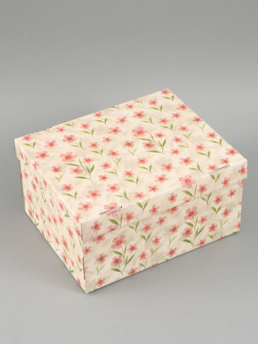 Коробка складная «Цветы», 31 х 25,5 х 16 см