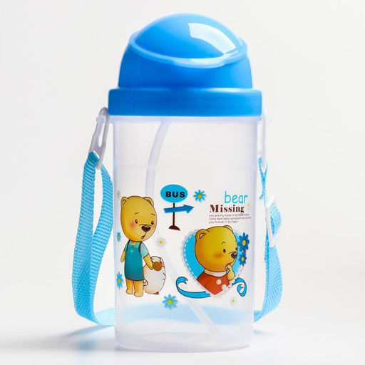 Поильник с силиконовой трубочкой, 350 мл., цвет МИКС - Simaland фото 5