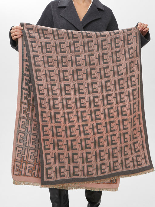 в составе ШЕРСТЬ и КАШЕМИР Большой, мягкий, теплый двусторонний палантин - Tantino фото 2