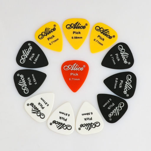 Набор медиаторов нейлон матовый (0.58-1.50mm) 12 шт., цветные