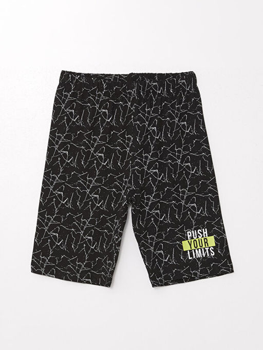 Beli Lastikli Bask?l? Erkek ?ocuk Pijama ?ort 2li - Waikiki фото 3