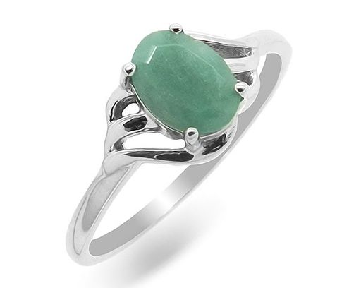 Кольцо из серебра изумруд, Ольга