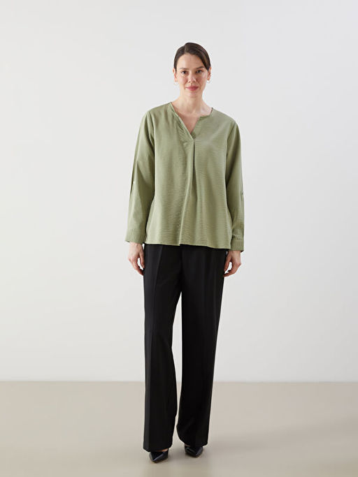 Ka??k Yaka Kad?n Bluz