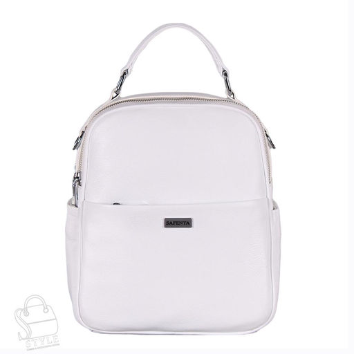 Рюкзак женский кожаный 970034 white Velina Fabbiano-Safenta/30  в Новосибирске