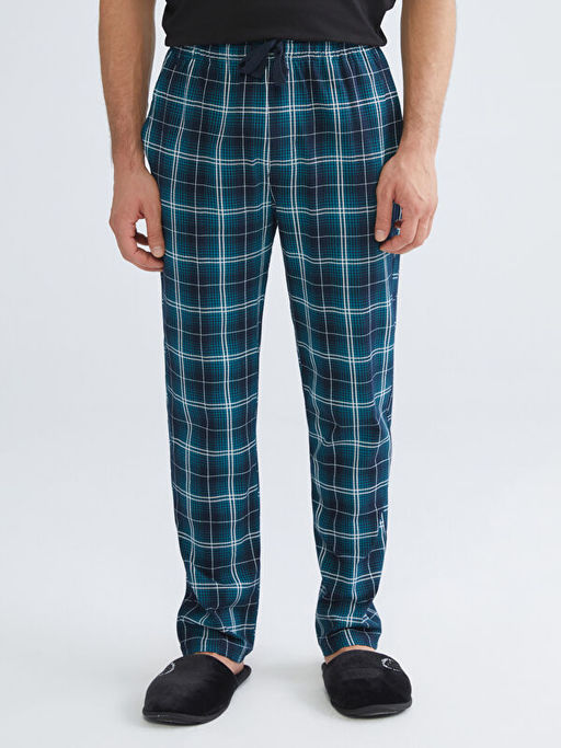 Standart Kal?p Ekose Erkek Pijama Alt