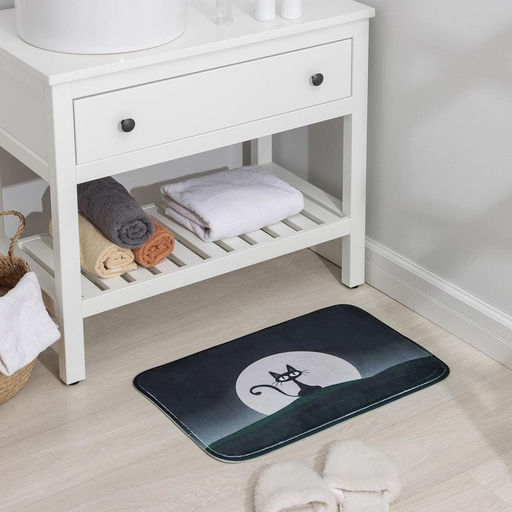 Коврик для ванной и туалета Доляна Чёрная кошка, 40?60 см, рисунок МИКС фото 3