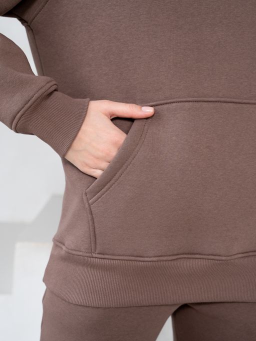 теплый Костюм футер 3-х нитка НАЧЕС коричневый - Binita фото 8